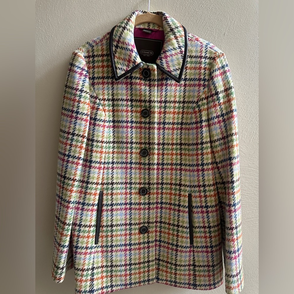 Vintage Coach Hamptons Tattersall Women’s Coat/Jacket